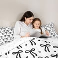 thumbnail image 4 of Feelyou Princess Bow-tie Bedding Comforter Set 7pcs, Cartoon Love Heart King Bedding Sets, 4 of 8