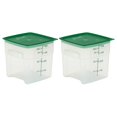 thumbnail image 1 of Food Storage Containers with Lids (Microwave Safe and BPA-Free) - 4 QT (Quart) Square Food Storage Container with Lid (2 Pack), 1 of 4