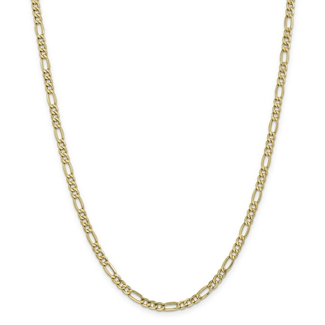 14K Yellow Gold 4.40mm Semi-Solid Figaro Chain 20 Inch