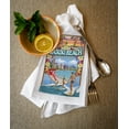 thumbnail image 3 of Waikiki Beach, Oahu, Hawaii, Scenes (100% Cotton Tea Towel, Decorative Hand Towel, Kitchen and Home), 3 of 3