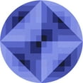 thumbnail image 1 of Ahgly Tapis Rond Lavable en Machine Intérieur Transitionnel Bleu Ciel, 5 Pieds Rond, 1 of 7