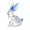 Blue, variant on Sunjoy Tech Rabbit Figurine Transparent Faux Crystal Rabbit Statue Bunny Sculpture Glass Animal Ornament for Home Office Desk Decoration