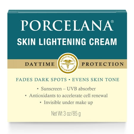 Porcelana Skin Lightening Day Cream and Fade Dark Spots Treatment, 3 oz