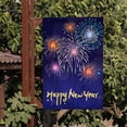 thumbnail image 3 of Yardvibe ABC 12x18 Inch Happy New Year Double Sided Garden Flag, Washable Spun Polyester Welcome Holiday Yard Flag for Outdoor Decor, 3 of 8