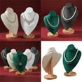 thumbnail image 2 of Elegant Sturdy Lint Necklace Display Stand Small Jewelry Bust Holder Portable Accessory for Countertop Showcase, 2 of 9