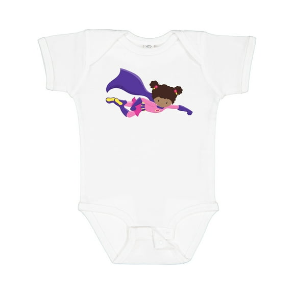 Inktastic African American Girl, Cape, Superhero Girl Girls Baby Bodysuit
