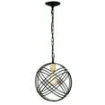 thumbnail image 3 of Jaipem 12 in. 1-Light Indoor Matte Black Finish Pendant Light with Light Kit, 3 of 3
