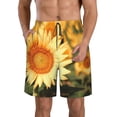 thumbnail image 1 of Fotbe Golden Sunflower In Field Trajes de Baño Estampados para Hombre, Shorts de Verano de Secado Rápido, Ropa de Playa, Bañadores-XX-Large, 1 of 6