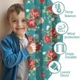 thumbnail image 3 of Blackout Kids Curtains,Pioneer Flower Floral Print Pattern Childrens Insulated Curtains Set Of 2,Bedroom Essentials,Toddler Room Decor 52"x84", 3 of 5