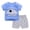 Blue, variant on AUDeals Toddler Baby Boys Lightweight Summer Outfit Set, Short Sleeve Cartoon Top & Pants, 2PCS Casual Boys Fashion Clothes Set (Light blue, 12-18 Months)