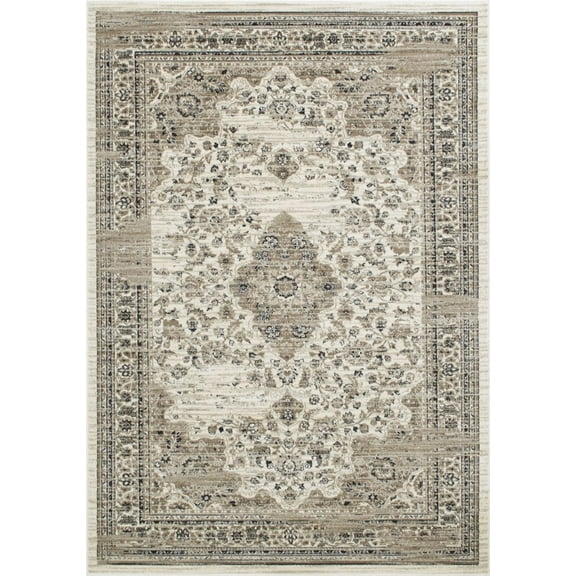 Allstar Rugs Beige Persian Rectangular Accent Rug