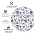 thumbnail image 4 of Pofeuu Lavender Bicycle Print Leather Coasters Set of 6, Round Cups Mugs Mat Pad for Home Kitchen Heat Resistant Drink Coasters,Round Shape, 4 of 7