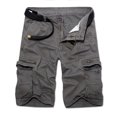 thumbnail image 1 of SDNall Shorts Cargo Courts pour Hommes, Décontractés, Unis, Mode, à Fermeture Éclair et Boutons, Poches, 1 of 9