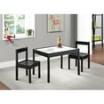 thumbnail image 6 of Olive & Opie Gibson Kids 3-Piece Activity Table and Chair Set, Black, 6 of 9