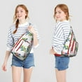thumbnail image 4 of Stylish Travel Sling Bag Strawberry Fruit Trendy Sling Backpack for Women/Men Adjustable Lightweight Travel Hiking Casual Daypack for Young People, 4 of 4