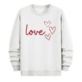 thumbnail image 5 of PNTUTB Crew Neck Long Sleeve Casual Sweatshirts for Men Loose Classic Pullover with Valentine's Day Fashion Print, 5 of 6