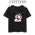 thumbnail image 3 of Camiseta de algodón Kuromi Kawaii Manga Anime japonés Niños Camiseta de verano Ropa para niños Tops Niños Niñas Camiseta Bebé Linda, 3 of 5