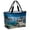 Forest Green Blue, variant on Nature Forest Beach Bag for Women, Large Breathable Mesh Beach Tote Bag, Blue Sky Mountain Stone Lake Landscape Sandproof Lightweight Travel Bags for Vacation Picnic Swimming Pool 15.7"x15.7"x9.1"