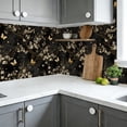 thumbnail image 6 of Floral Peel and Stick Wallpaper Vintage Blossom Tree Butterflies Dark Wall Mural 23.6in x 9.8ft Self Adhesive Removable Wall Paper Renter Friendly Wallpaper for Bedroom Nursery Kids, 6 of 8