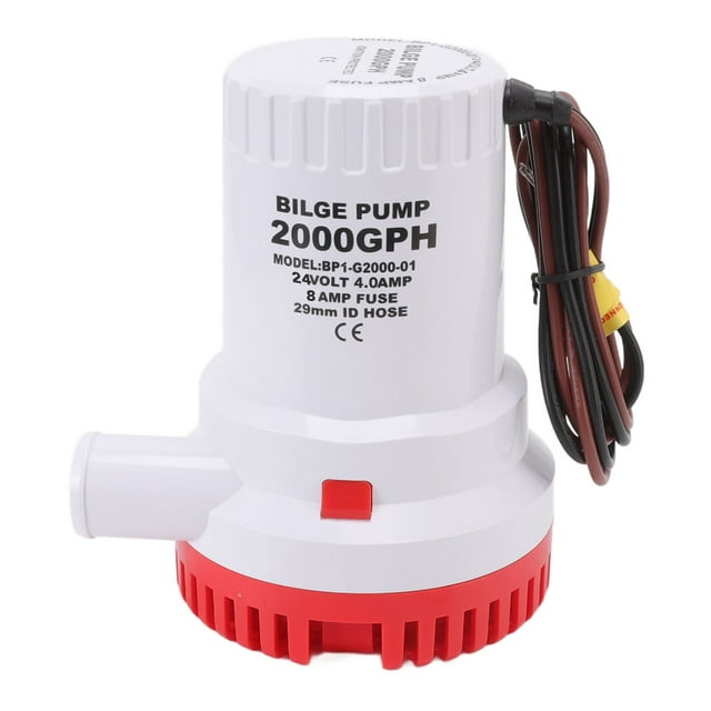 Pompe de Cale 2000 GPH, Pompe de Cale Silencieuse Non Burnout pour Piscine 24V