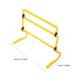thumbnail image 2 of OUNONA Soccer Training Adjustable Training Hurdles Yellow PP for Trainers Tennis Training 1Pcs, 2 of 8