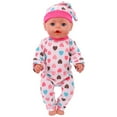 thumbnail image 4 of Babysbule Baby Doll Clothes 18 Inch Reborn Doll Clothing Accessories Jumpsuit with Hat Shower Game Gift, 4 of 5