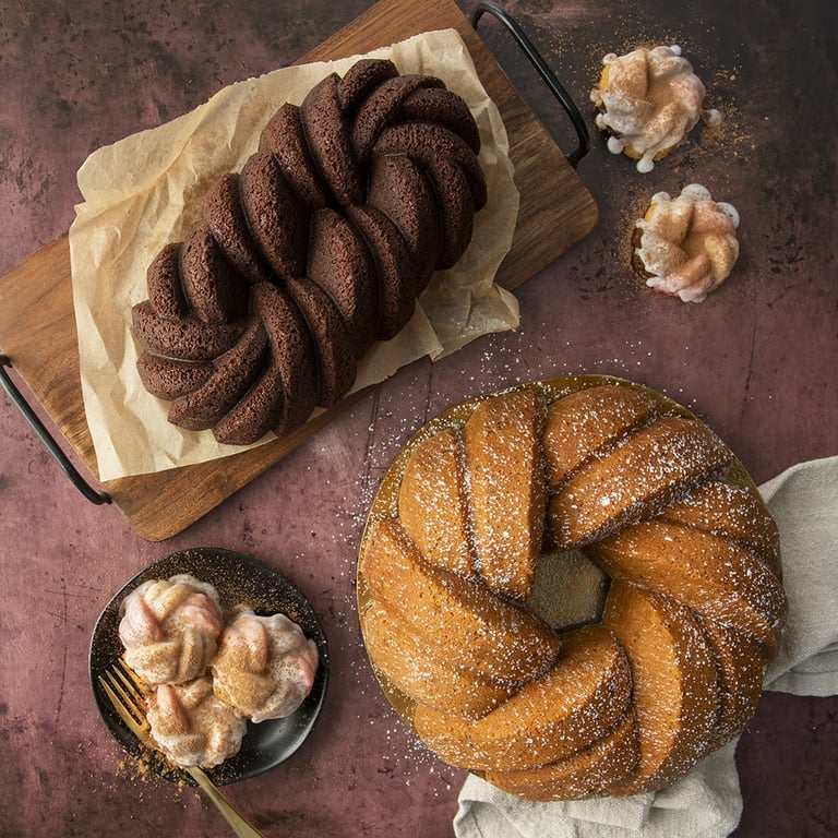 Nordic Ware 75th Anniversary Braided Mini Bundt Pan 