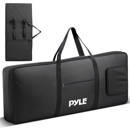 Pyle Keyboard Case, 61 Key Carrying Case Bag for Piano Keyboards, Protects and Covers Portable Digital Keyboard Water Resistant, Used for Models PKBRD6139BT, PKBRD6151PB, and PKBRD6175P