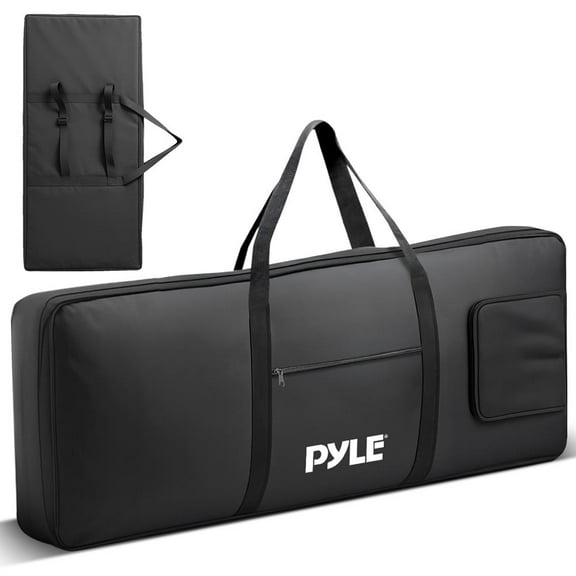 Pyle Keyboard Case, 61 Key Carrying Case Bag for Piano Keyboards, Protects and Covers Portable Digital Keyboard Water Resistant, Used for Models PKBRD6139BT, PKBRD6151PB, and PKBRD6175P