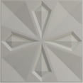 thumbnail image 5 of Ekena Millwork 19 5/8"W x 19 5/8"H Nikki EnduraWall Decorative 3D Wall Panel, Bright Coat Gold (12-Pack for 32.04 Sq. Ft.), 5 of 6