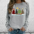 thumbnail image 2 of Sudaderas de Cuello Redondo de Navidad Para Mujer Moda Casual Manga Larga Impreso Ladies Tops Odeerbi ODB206024, 2 of 4