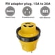 thumbnail image 5 of Adaptador de bloqueo eléctrico perfecl RV 15A a 30A 3 clavijas 125V, 5 of 8