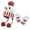 czb# Red392, variant on CUZIBR Winter Hat Set Christmas Cute Cartoon Snowmen Pattern Thick Plush Skull Cap Casual Cute Gloves Set Outdoor Activities Warm Wear,Blue,One Size