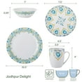 thumbnail image 3 of Fitz and Floyd Jodhpur Delight 32-Piece Porcelain Tableware Set (service for 8), 3 of 7