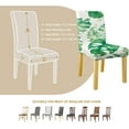 thumbnail image 4 of Leaf Chair Covers for Dining Room Set of 4, Dining Chairs Seat Cover,Kitchen Stretch Chair Covers,Seat Cover for Dining Chairs,Furniture Protector for Chairs Dining Room,Slipcover Chair Covers, 4 of 6