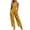 Yellow, variant on Tqcoqu Women's Halter Sleeveless Jumpsuit with Pocket,Back Tie Elastic Waist Wide Leg Solid Casual One Piece Romper