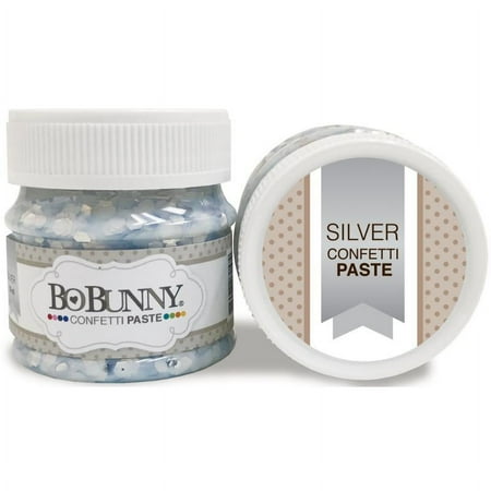 Bo Bunny Double Dot Confetti Paste 1.69oz Silver