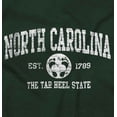 thumbnail image 2 of North Carolina Cute Footprints Beach Zip Up Hoodie Men's Women's Brisco Brands 2X, 2 of 6