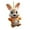 Brown, variant on Bunny Christmas Ornaments Christmas Tree Ornaments Little Rabbit Pattern 2D Flat Acrylic Decorative Pendant Interior Rearview Mirror Hanging Ornament