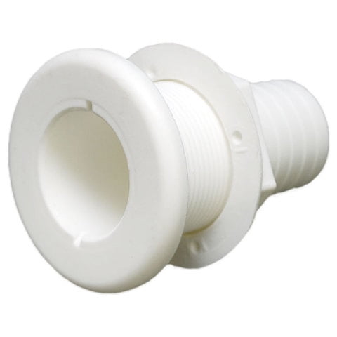 Tracker Marine 48717 White 1 1/2 Inch Plastic Boat Thru Hull Connector