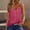 Hot Pink, variant on Womens Summer Tops Sevevn Women's Solid Color Button Up Camisole Sleeveless V-Neck T-Shirt Slim