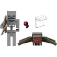 thumbnail image 3 of Minecraft Coffret 2 Figurines- Créer-Un-Bloc Squelette et Araignée, 3 of 6