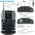 thumbnail image 4 of EXMAX UHF-938 UHF Acoustic Transmission Wireless Headset Microphone Audio Tour Guide System for Church Churches Translation Teaching Travel Simultaneous Interpretation(1 Transmitter and 8 Receivers), 4 of 7