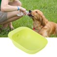 thumbnail image 2 of Fregadero universal para cuenco de agua de plástico para mascotas, portátil, de calidad, para exteriores, para perros pequeños y gatos (verde), 2 of 8