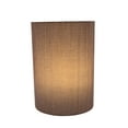 thumbnail image 3 of Aspen Creative 31259 Transitional Drum (Cylinder) Shaped Spider Construction Lamp Shade in Grey & Black, 8" wide (8" x 8" x 11"), 3 of 5