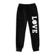 thumbnail image 2 of Gibobby Pantalones de chándal con forro polar para mujer, pantalones anchos y rectos, pantalones de chándal en la parte inferior, pantalones de correr, pantalones de entrenamiento(Negro, XL), 2 of 3