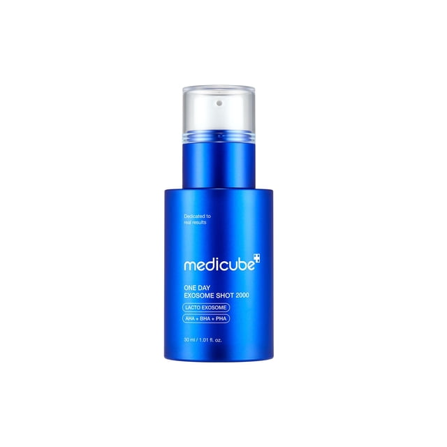 Medicube Zero Exosome Reedle Shot 2.000 Ampolla | Liquid Micro-Needling | Exosomas, AHA+BHA+PHA | Minimizador de poros, mejora de las células muertas de la piel | Cuidado de la piel coreano