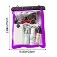thumbnail image 2 of ziyahi Waterproof Shoulder Swimming Surfing Beach Water Playing Phone Transparent Pouch purple, 2 of 6