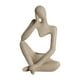 thumbnail image 2 of Estatuilla moderna Baoblaze Figura Pensador abstracto beige, 2 of 8