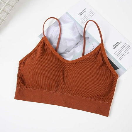 Mrasaso Up to 60% Off Women Underwear Plus Size Lace Bra Back Beauty Gathered Lingerie Comfortable Adjustable BraletteBrown XL